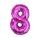 Balloon foil numerals pink 35 cm - 8 (CANNOT FILL HELIEM)