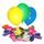 Balónky pastelové 25 ks v bal., 23 cm
