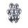 Chrome Balloons 50 pcs Silver Shiny - Diameter 33 cm