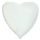 Balloon foil 45 cm Heart white