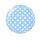 Balón foliový Kulatý modrý s bílými puntíky 45 cm