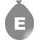 Strieborný balónik písmeno E