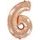 Balloon foil numerals rose gold - Rose Gold 115 cm - 6