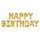 Balloon foil inscription birthday - HAPPY BIRTHDAY - GOLD - gold 340 x 35 cm - Balloon