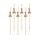 Straws - paper straws with penis ( rose gold, rosegold ) 6 pcs - Bachelorette Party