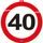 Traffic sign decoration 40, 47 cm