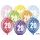 Thick Balloons 30 cm metallic mix - Birthday No.20