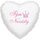 Team Bride Balloon Foil White