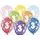 Thick Balloons 30 cm metallic mix - Birthday No.3