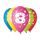 Balónky potisk čísla "8" - 5ks v bal. 30cm