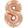 Balloon foil numerals rose gold - Rose Gold 115 cm - 8