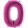 Balloon foil numerals PINK - Pink 115 cm - 0