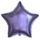 Balónová fólia 45 cm Star LILA