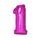 Balón foliový číslice růžová 35 cm - 1 (NELZE PLNIT HELIEM)