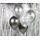 Set of Latex Balloons - Chrome Silver 7 pcs, 30 cm