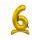 Zlatý fóliový balónek číslice na podstavci, 74 cm - 6