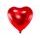 Foliový balón srdce červené, 45 cm