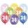 Silné Balónky 30 cm metalické mix - Narodeniny č.30