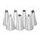 Set of 7 piping nozzles - star-shaped