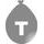 Strieborný balónik písmeno T