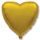 45 cm Golden Heart Foil Balloon