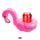 Inflatable drink holder Flamingo, 2 pcs/pack 15x25 cm