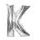 Balloon foil letter "K" 115 cm