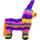 Piñata COLOURED DONKEY 54x39 cm - breakable