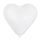 Balónik srdce biely 1 ks