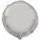 Fóliový balón 45 cm Kulatý stříbrný