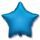 Fóliový balón 45 cm Hvězda modrá