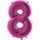 Balónik s číslicami z ružovej fólie - Ružový 115 cm - 8