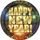 Taniere Happy New Year 22,5 cm - 8 ks - Silvester