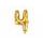 Foliový balón číslice zlatá 35 cm - 4 (NELZE PLNIT HELIEM)