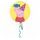 Peppa Pig foil balloon - Peppa Pig - YELLOW - 43 cm