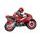 Balloon foil 60 cm Motorbike Red