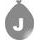 Strieborný balónik písmeno J