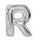 Léggömb fólia "R" betű 115 cm