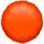 Balónek kruh Orange Metallic