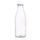 Glass Bottle with Lid for Milk 1L Clear