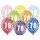 Silné balóny 30 cm metalický mix - narodeniny č. 70