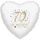 70. narozeniny balónek srdce