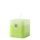 Square Single Green Flowers - Green Candle