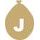 Balónek písmeno J zlaté