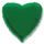 Balloon foil 45 cm Heart green