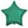 Balloon foil 45 cm Star green TYRKEY