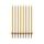 Birthday candles gold with bases length - 10 cm - 8 pcs
