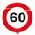 Table Confetti XL Traffic Sign 60