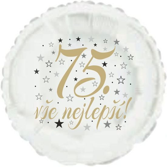 75. narozeniny balónek kruh