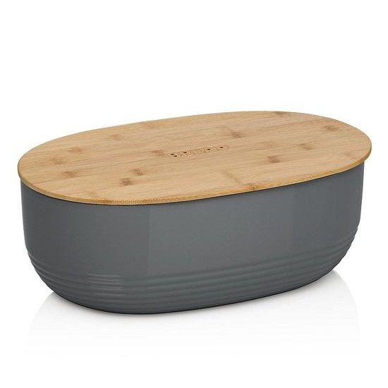 Breadbox NAMUR plastic / wood anthracite